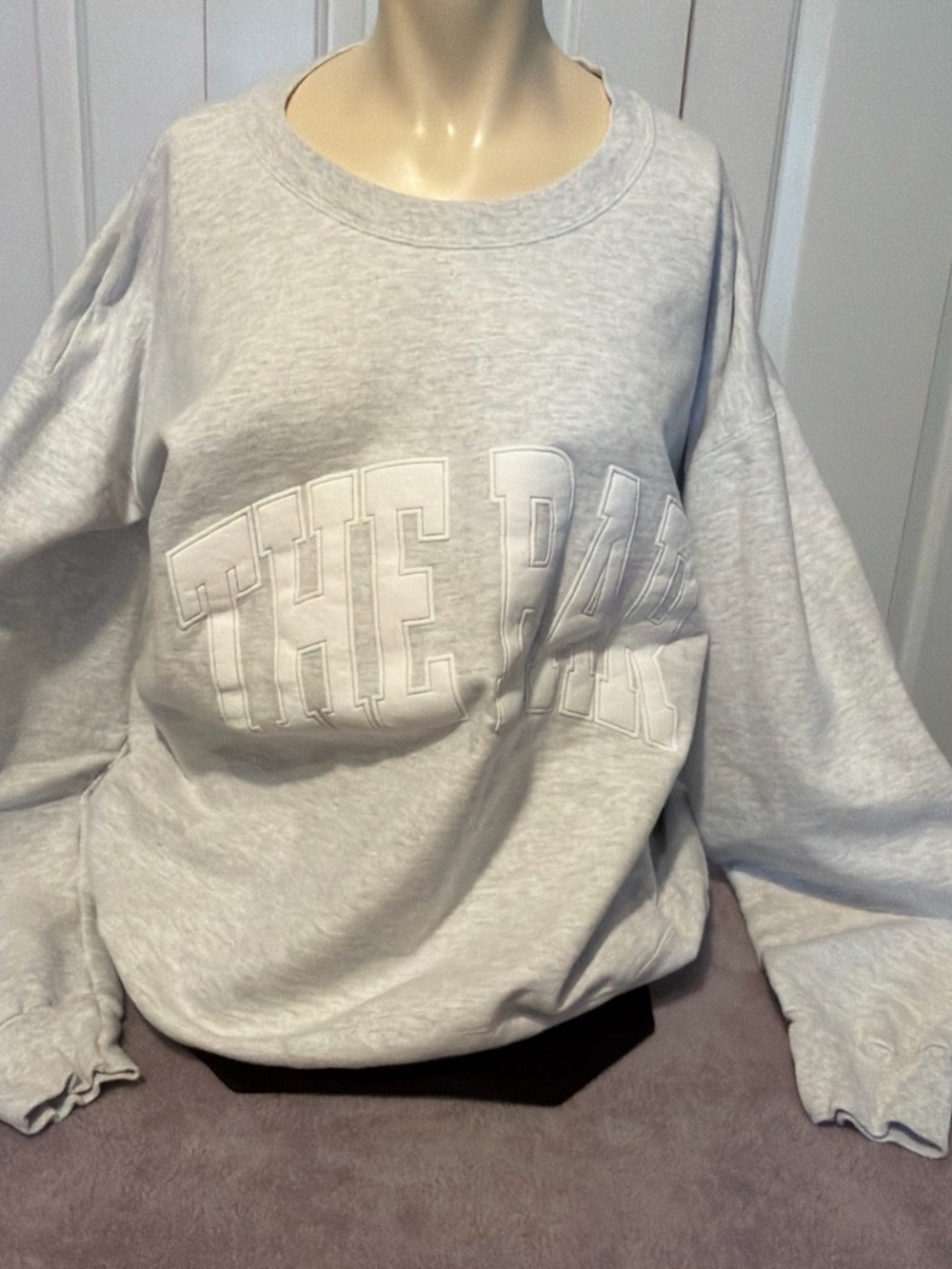 The Bar Black Logo Neck Tag Sweatshirt